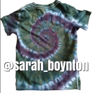Kids XS 4T-5T Tie Dye Tee Army Green
